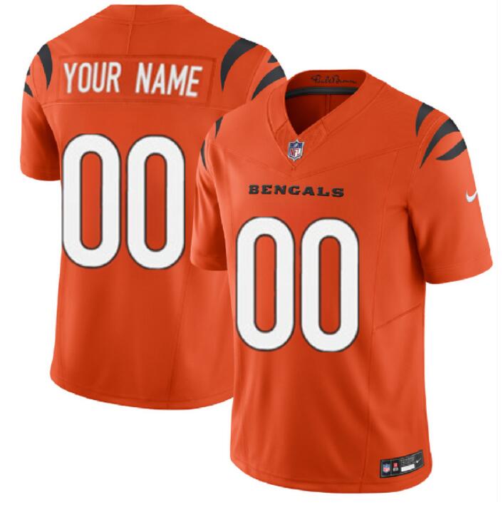 Men's Cincinnati Bengals Customized Orange 2023 F.U.S.E. Vapor Untouchable Stitched Jersey Men's Cincinnati Bengals Customized Orange 2023 F.U.S.E. Vapor Untouchable Stitched Jersey